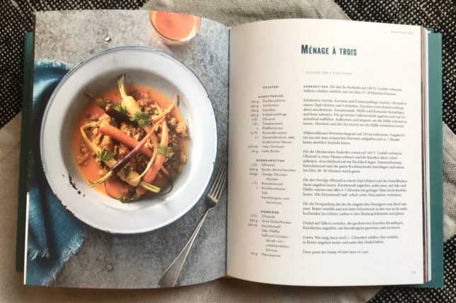 Dreierlei von der Karotte im Kochbuch Vegetarische Winterkueche